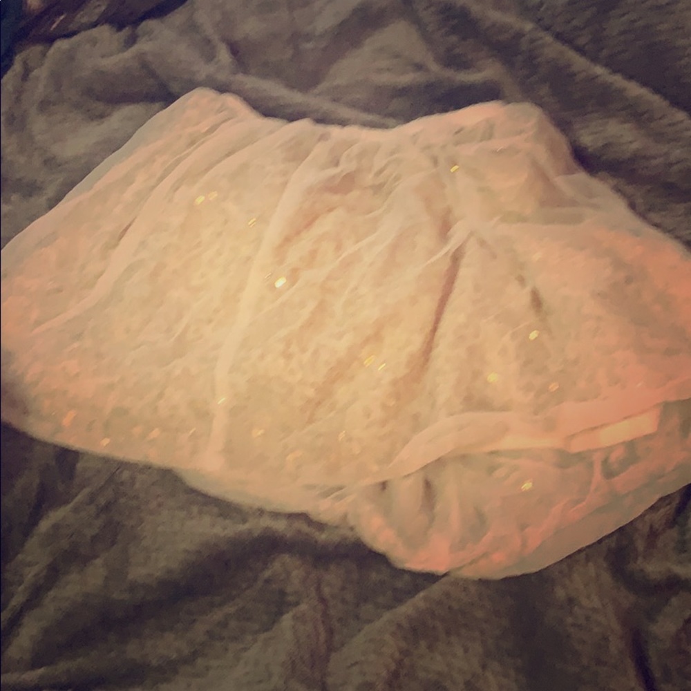 White sparkly skirt large
